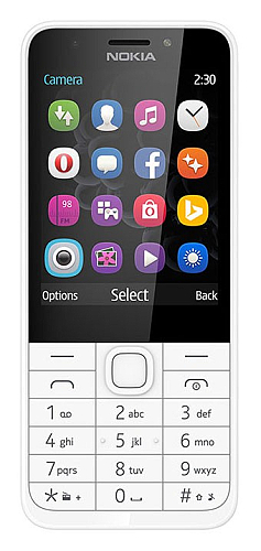 NOKIA 230 DS White/Silver