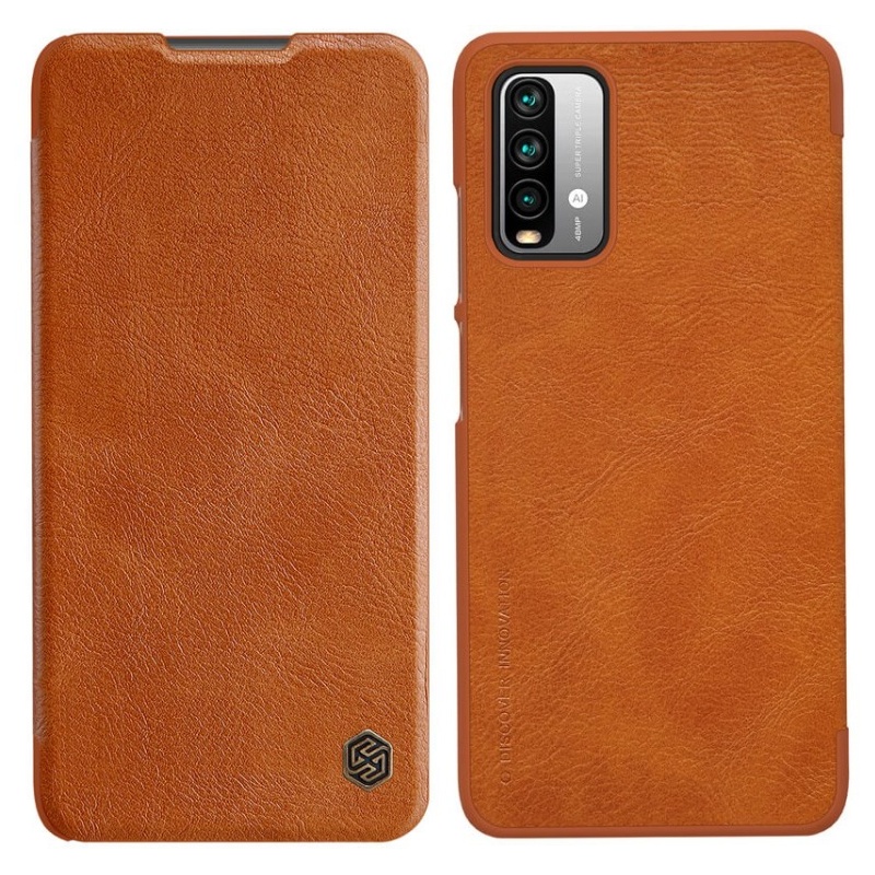 Nillkin Qin knížkové pouzdro pro Xiaomi Redmi 9T Brown