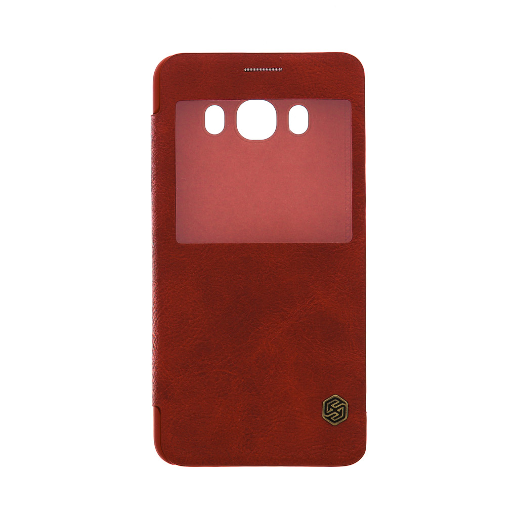 Nillkin Qin S-View Pouzdro Red pro Samsung J510 Galaxy J5 2016