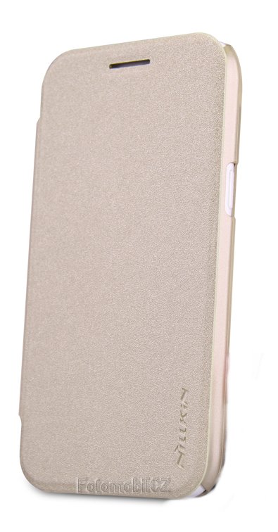Nillkin Sparkle Folio Pouzdro GOLD zlatá barva pro Samsung J100 Galaxy J1