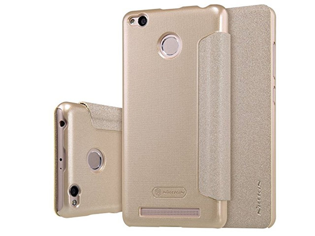 Nillkin Sparkle Folio Pouzdro GOLD zlatá barva pro Xiaomi Redmi 3S / 3 Pro