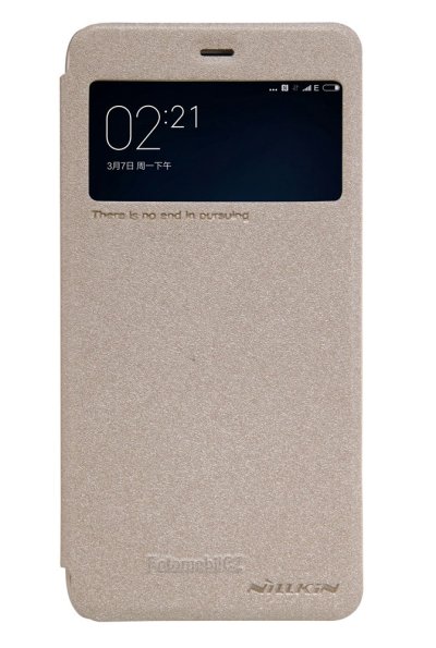 Nillkin Sparkle S-View Pouzdro GOLD zlatá barva pro Xiaomi mi5