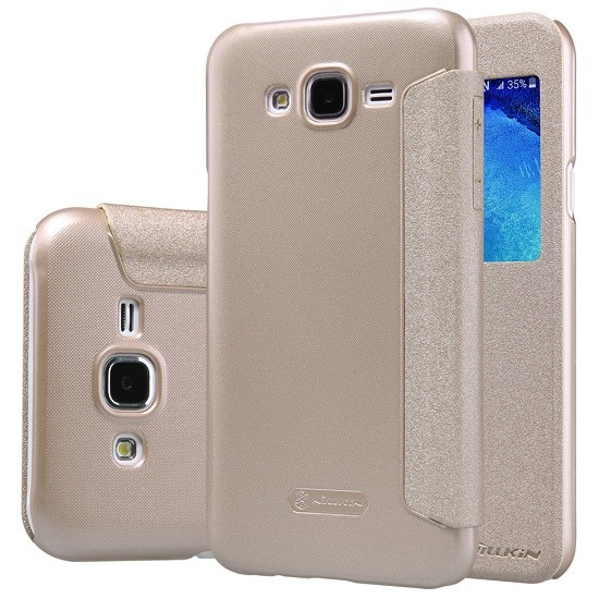 Nillkin Sparkle S-View Pouzdro GOLD zlatá barva pro LG K120 K4