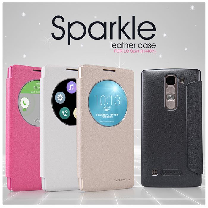 Nillkin Sparkle S-View Pouzdro White pro LG H440 Spirit