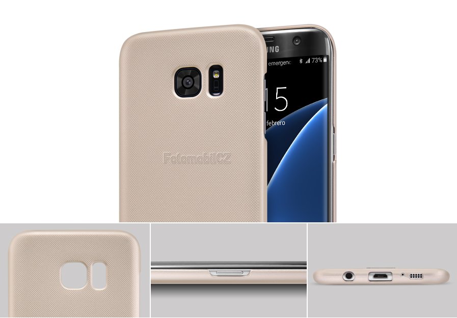 Nillkin Super Frosted Zadní Kryt GOLD zlatá barva pro Samsung G935 Galaxy S7 Edge