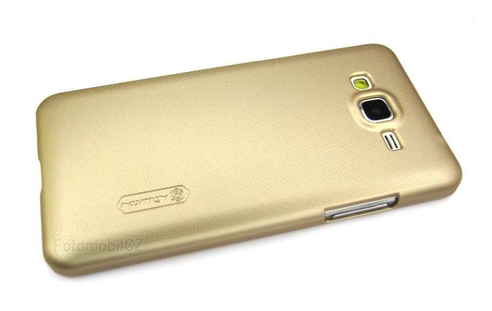 Nillkin Super Frosted Zadní Kryt + fólie GOLD zlatá barva pro Samsung G530 Galaxy Grand Prime