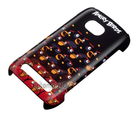 Nokia pevný kryt CC-3036 Angry Birds pro Nokia 710, černá