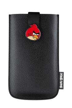 Nokia pouzdro CP-3006 - Angry Birds pouzdro, univerzální, Pull strap pouch, černá