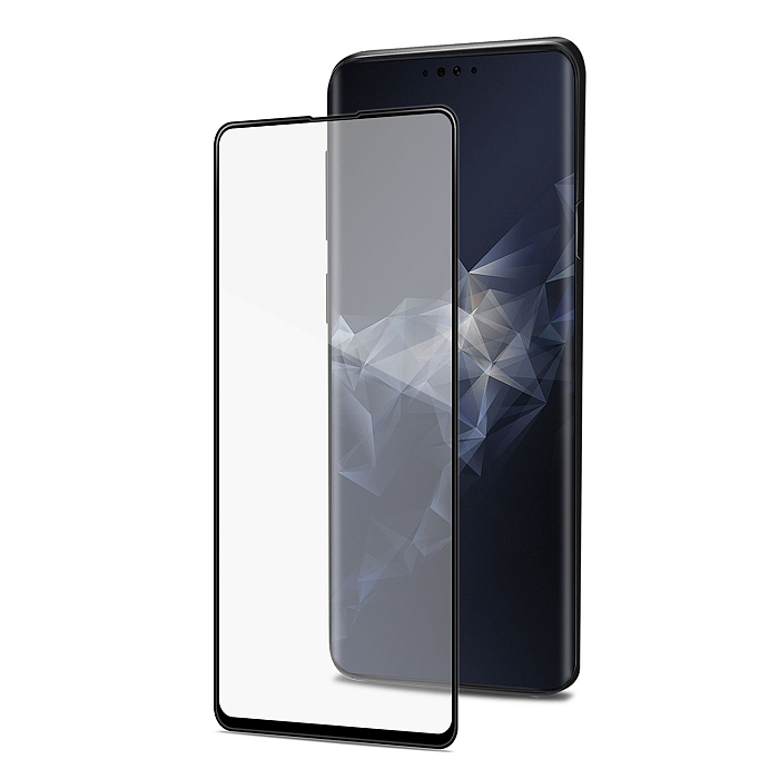 Ochranné tvrzené sklo CELLY 3D Glass anti blue-ray pro Samsung G975F Galaxy S10 Plus, černé (sklo do hran displeje)