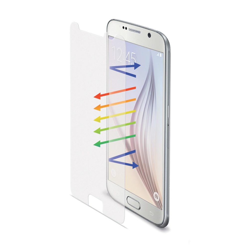 Ochranné tvrzené sklo CELLY Glass pro Samsung Galaxy S6, matné