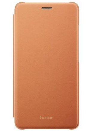 Originální pouzdro Flip Cover - flipové hnědé pro Honor 7 Lite