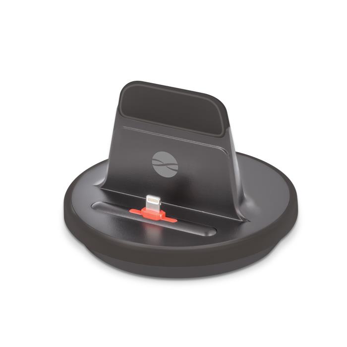 Nabíjecí a synchronizační stojánek TFO PREMIUM pro IPhone 5 / 6, černá barva, MFI