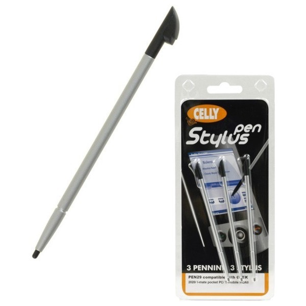 Stylus Pen CELLY - pero pro PDA, 3 ks v balení, HTC P3600