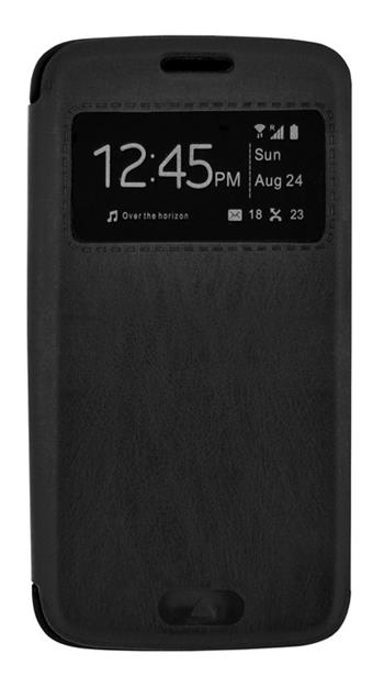 Pouzdro 4-OK knížkové stojánkové pro Samsung i8190 i8200 Galaxy S3 Mini černé