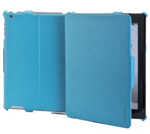 Pouzdro CELLY BOOKTAB se stojánkem pro Apple iPad 2, 3, 4, kolekce Ristretto, tyrkysové