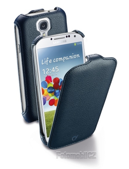 Pouzdro CellularLine Flap pro Samsung i9505 Galaxy S4, modré