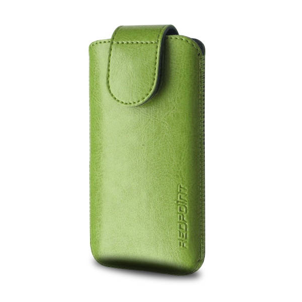 Pouzdro FIXED Sarif se zavíráním, PU kůže, velikost XXL, zelené