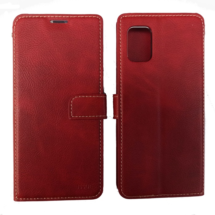 Pouzdro Molan Cano Issue Book Samsung Galaxy A51 Red+ sklo na displej