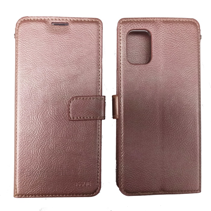 Pouzdro Molan Cano Issue Book pro Samsung Galaxy A51 Rose Gold+ sklo na displej