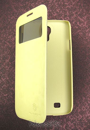 Nillkin Easy S-View Folio Pouzdro Cream pro Samsung i9505 Galaxy S4 + fólie na displej