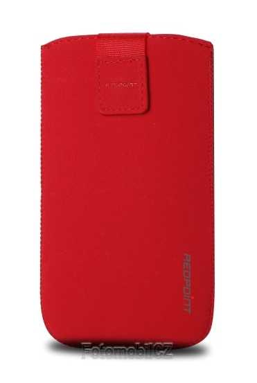 Univerzální pouzdro Redpoint Velvet, mikroplyš, červené, velikost 3XL