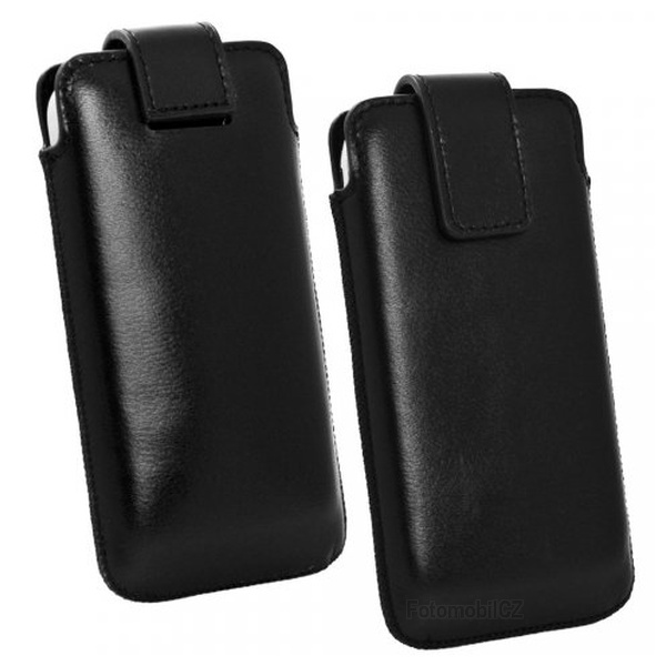 Kožené pouzdro OZBO Cora, velikost XL, pull-out, černé