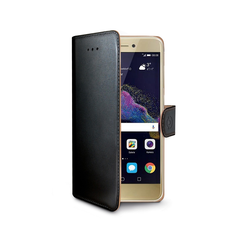 Pouzdro typu kniha CELLY Wally pro Huawei P8 Lite 2017 / P9 Lite 2017, černé