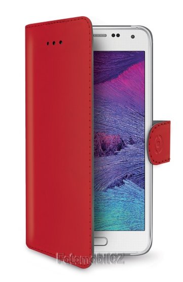 Pouzdro typu kniha CELLY Wally pro Samsung Galaxy S6, červené