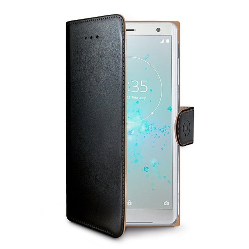 Pouzdro typu kniha CELLY Wally pro Sony Xperia XZ2, černé