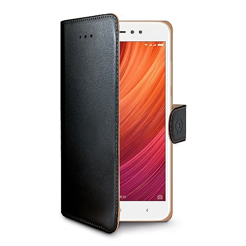 Pouzdro typu kniha CELLY Wally pro Xiaomi Redmi Note 5A, černé