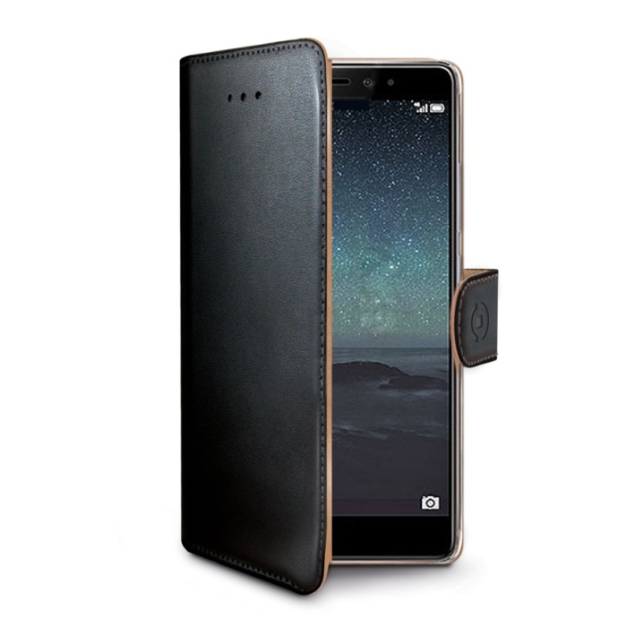 Pouzdro typu kniha CELLY Wally pro Huawei Ascend Mate S, černé