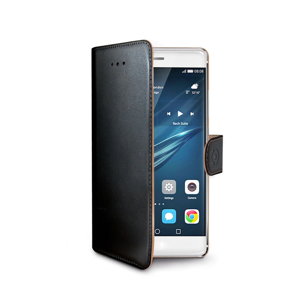 Pouzdro typu kniha CELLY Wally pro Huawei P9 Plus, černé