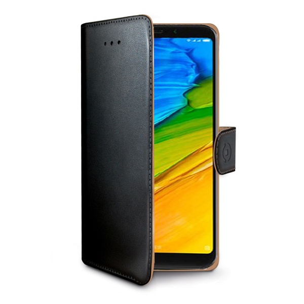 Pouzdro typu kniha CELLY Wally pro Xiaomi Redmi 5, černé