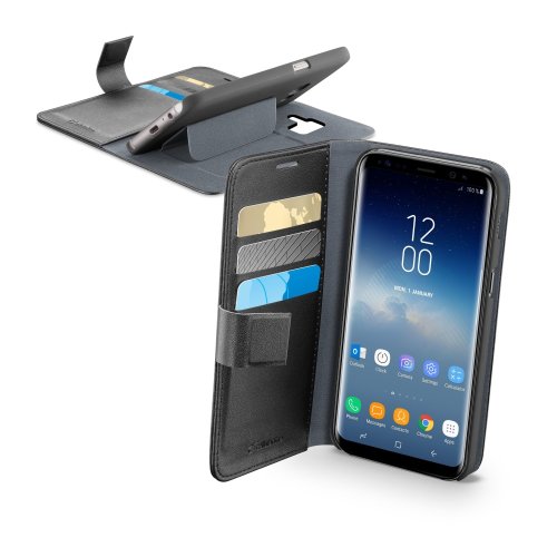 Pouzdro typu kniha CellularLine Book Agenda pro Samsung Galaxy S9, černé