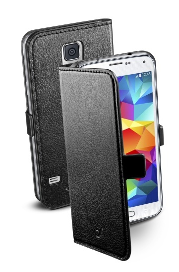 Pouzdro typu kniha CellularLine Book Essential pro Samsung Galaxy S5 / S5 Neo, černé
