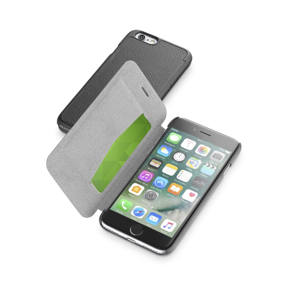 Pouzdro typu kniha CellularLine Book Essential pro iPhone 7 / 8 / SE 2020 / SE 2022, černé