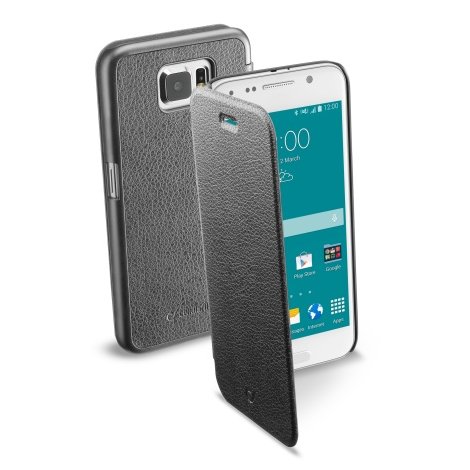 Pouzdro typu kniha CellularLine Book Essential pro Samsung Galaxy S6, černé