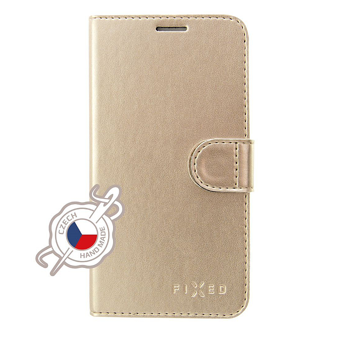 Pouzdro typu kniha FIXED FIT Shine pro Xiaomi Redmi 6, zlaté