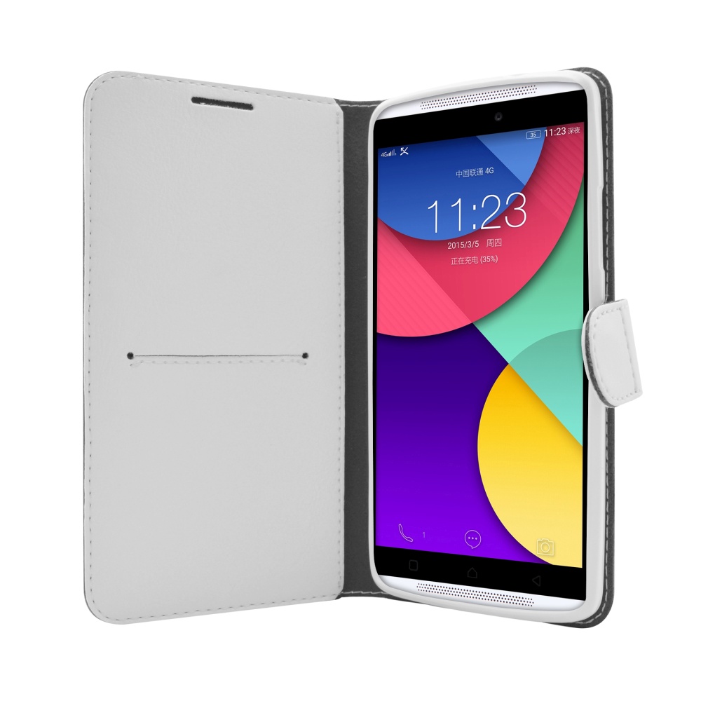 Pouzdro typu kniha FIXED FIT pro Lenovo Vibe X3, bílé