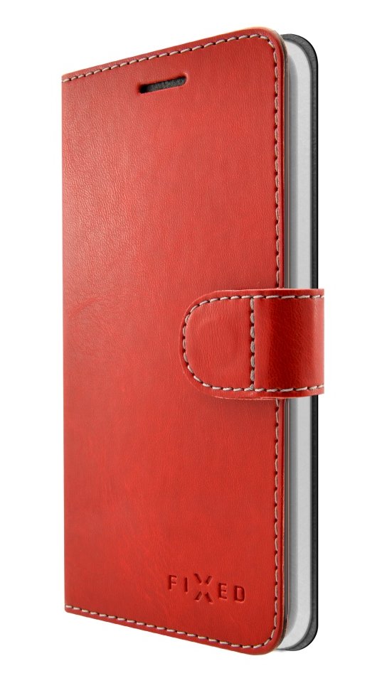 Pouzdro typu kniha FIXED FIT pro Sony Xperia X, červené