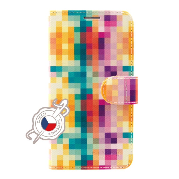 Pouzdro typu kniha FIXED FIT pro Xiaomi Redmi 7, motiv Dice