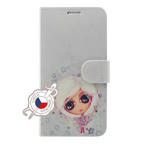 Pouzdro typu kniha FIXED FIT s Dušinkami pro Honor 9 Lite, motiv Popelka