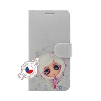 Pouzdro typu kniha FIXED FIT s Dušinkami pro Samsung J330F Galaxy J3 2017, motiv Popelka