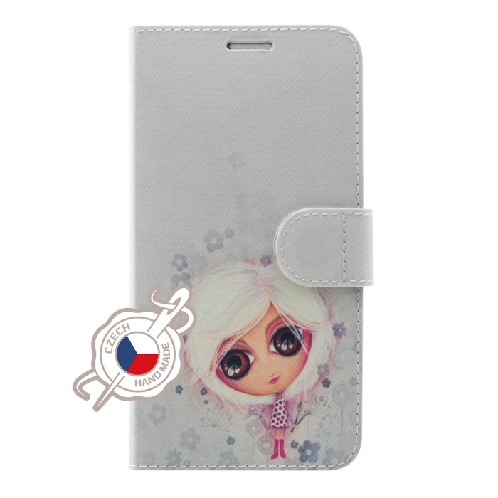 Pouzdro typu kniha FIXED FIT s Dušinkami pro Huawei P20 Lite, motiv Popelka