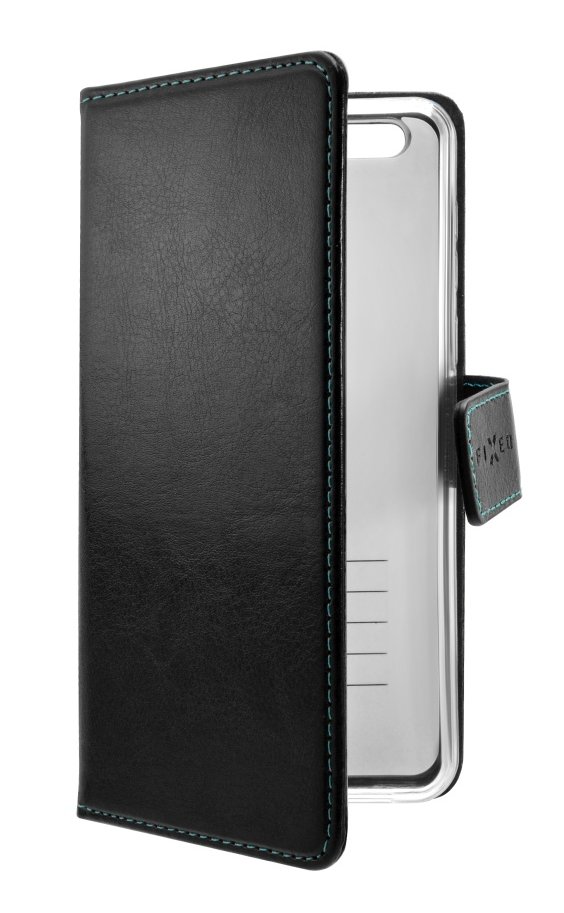 Stojánkové knížkové pouzdro FIXED pro Huawei Y6 2017, Y5 2017, černé