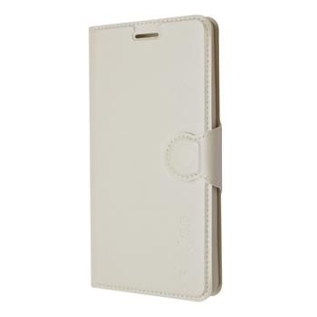 Pouzdro typu kniha FIXED s gelovou vaničkou pro Lenovo A7000, bílé