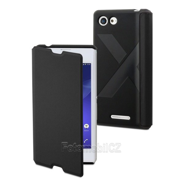 Pouzdro typu kniha Made for Xperia pro Sony Xperia E3, slim, černé