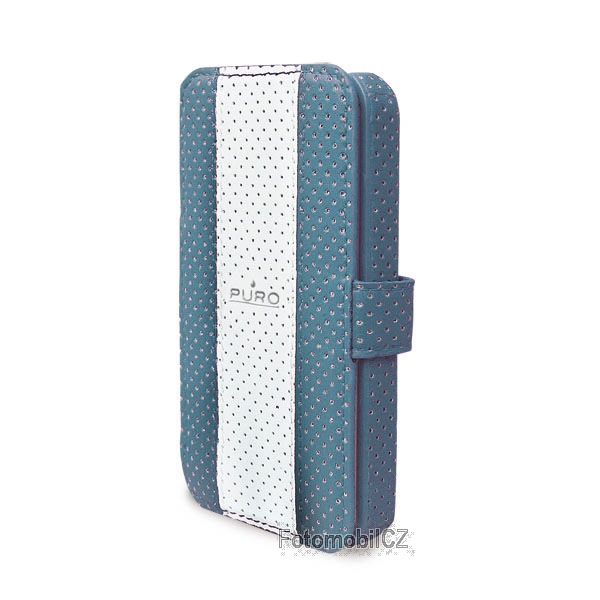 Flipové pouzdro PURO GOLF BOOKLET blue pro iPhone 4, 4S