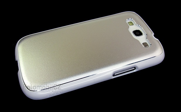 Puro zadní kryt Metal pro Samsung i9300 Galaxy S III, White + fólie