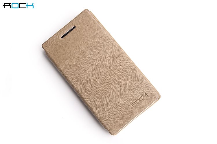 ROCK Flip Kožené Pouzdro pro Sony LT26i Autumn Yellow